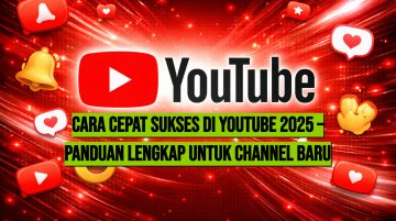 Cara Cepat Sukses di YouTube 2025 – Panduan Lengkap untuk Channel Baru