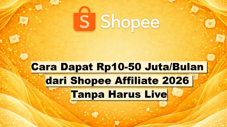 Cara Dapat Rp10 50 JutaBulan dari Shopee Affiliate 2026 Tanpa Harus Live