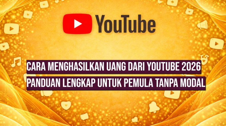 Cara Menghasilkan Uang dari YouTube 2026 Panduan Lengkap untuk Pemula Tanpa Modal