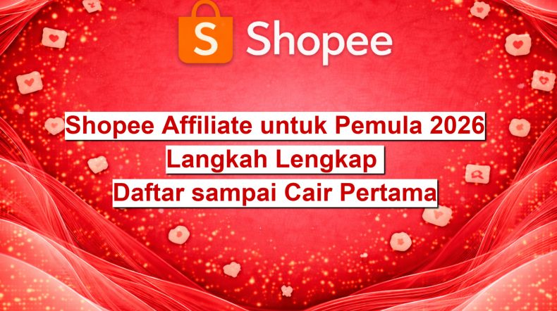 Shopee Affiliate untuk Pemula 2026 Langkah Lengkap Daftar sampai Cair Pertama